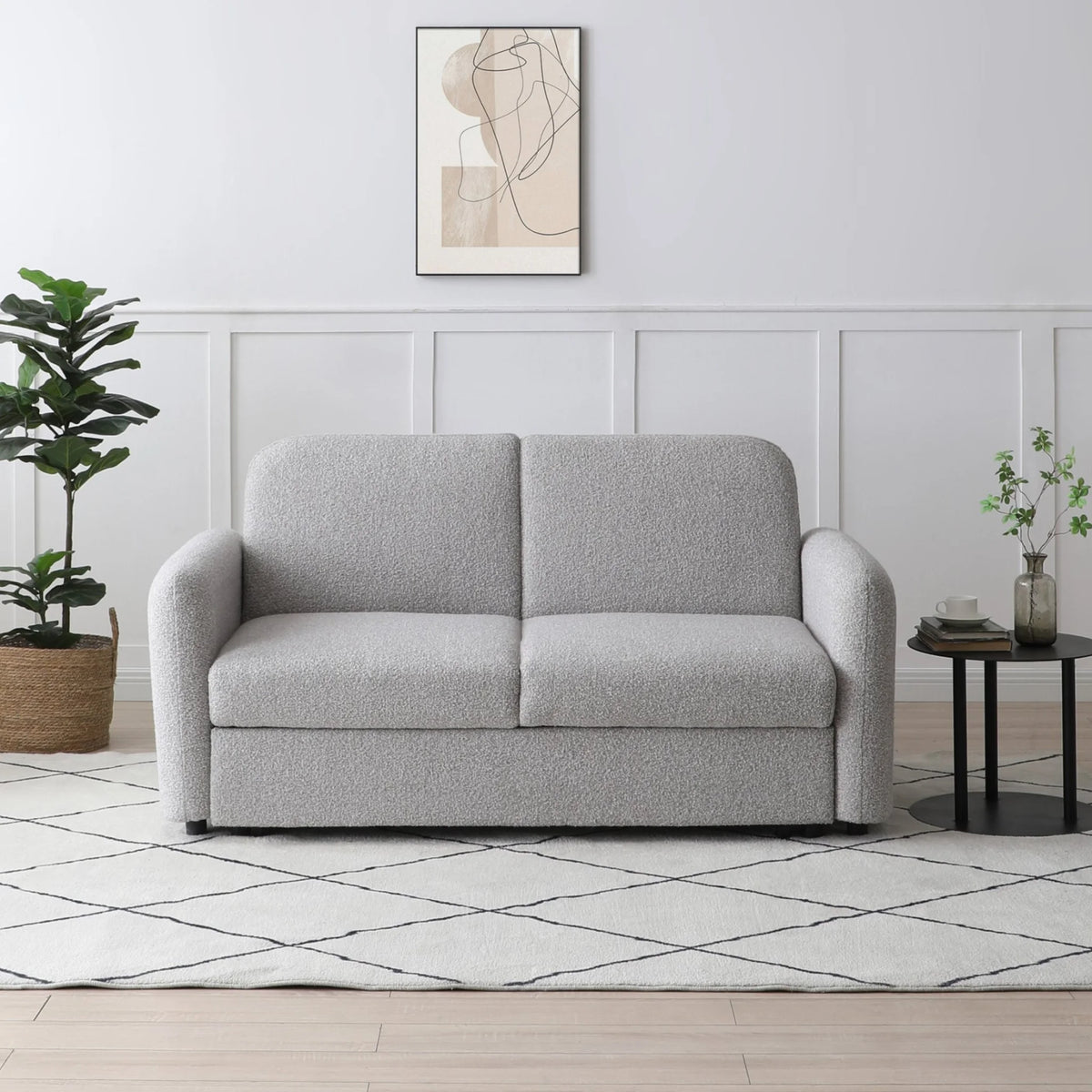 Cloud Oatmeal Sofa Bed – front view