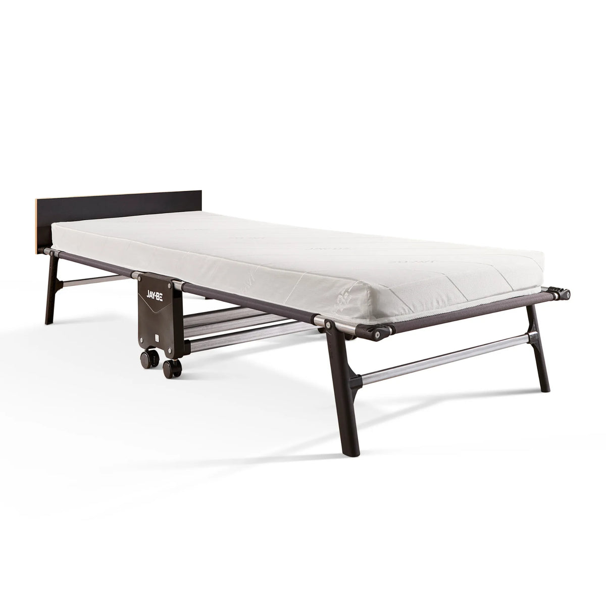 Rollaway Folding Bed with Comfort Mattress – studio shot, front three-quarter view