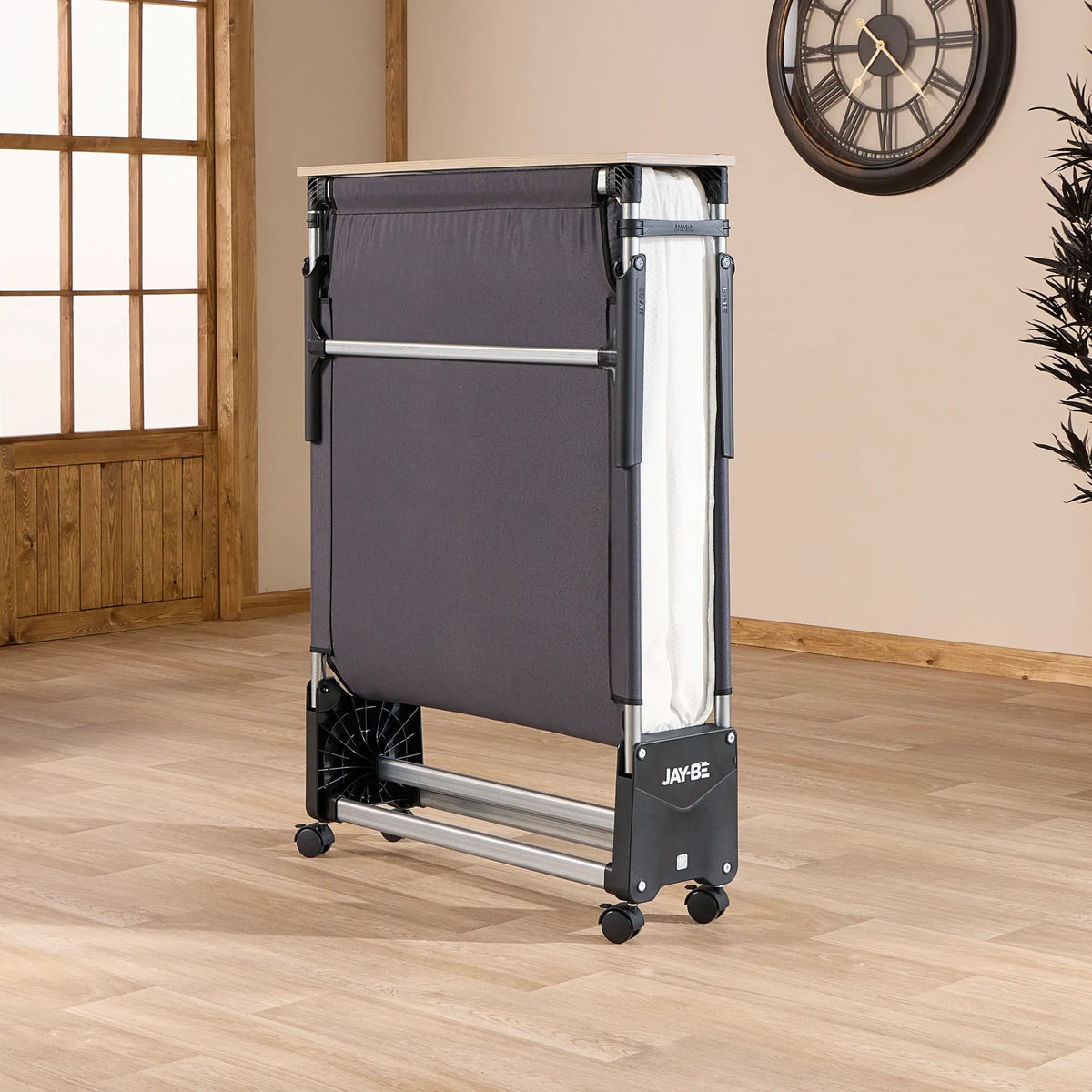 Tourist Folding Bed with Essential Mattress – folded view