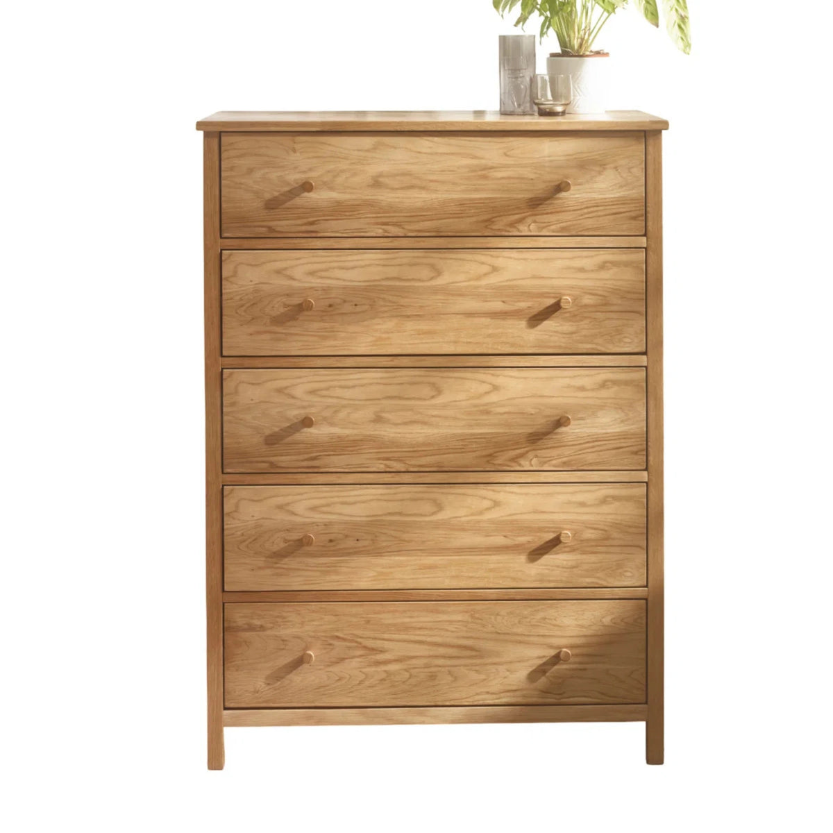 Coxmoor Oak 5-Drawer Chest – front view