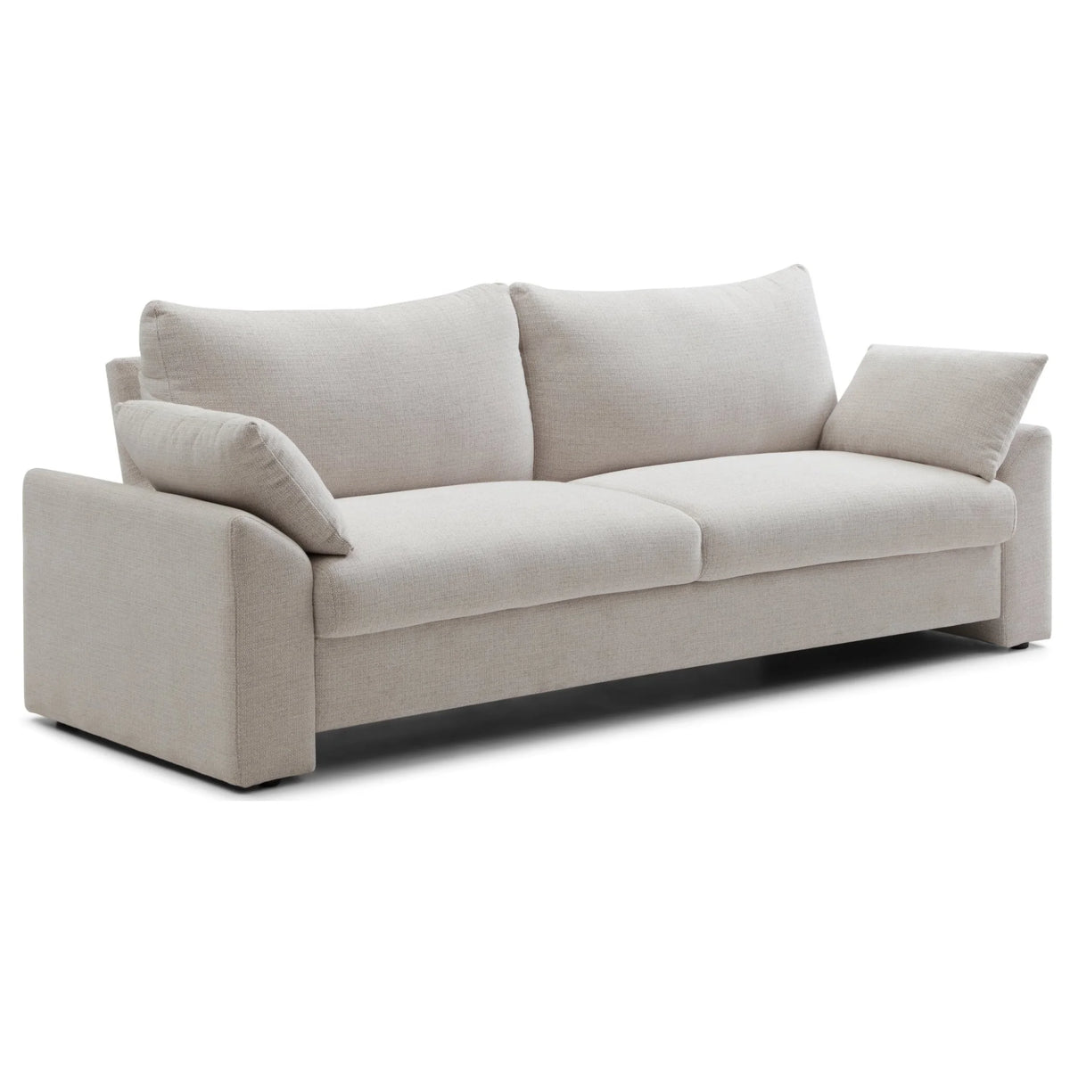 Evelyn Oatmeal Sofa Bed – studio isolated view, elegant versatile home addition