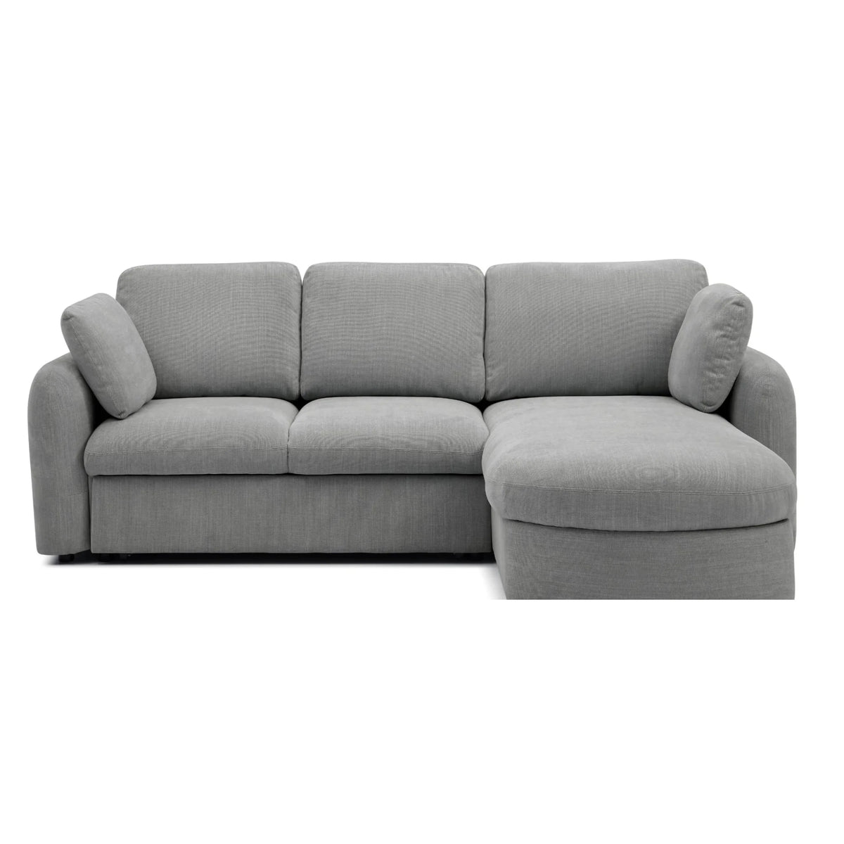 Mallory Grey Corner Sofa Bed – studio isolated view, versatile living room addition