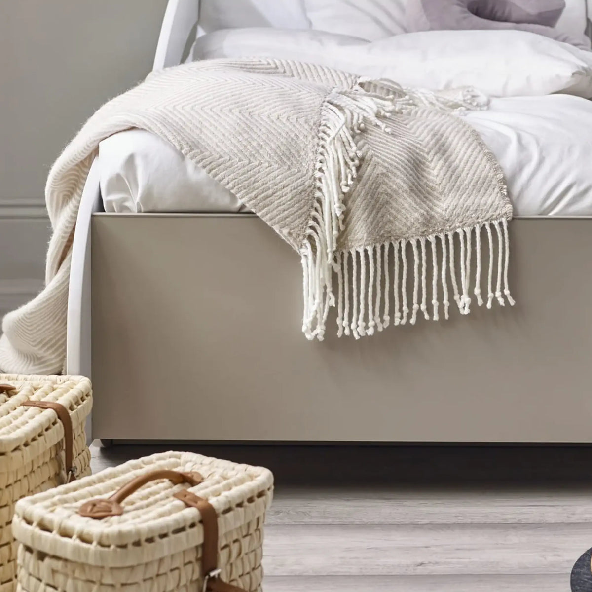 Atlantis White Wooden Car Toddler Bed