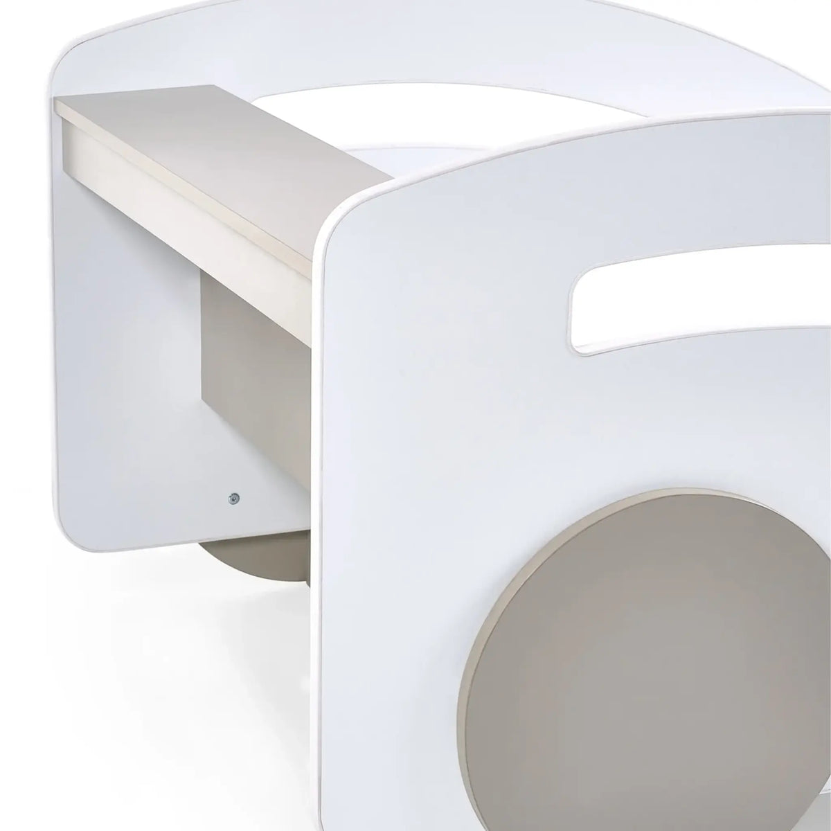 Atlantis White Wooden Car Toddler Bed