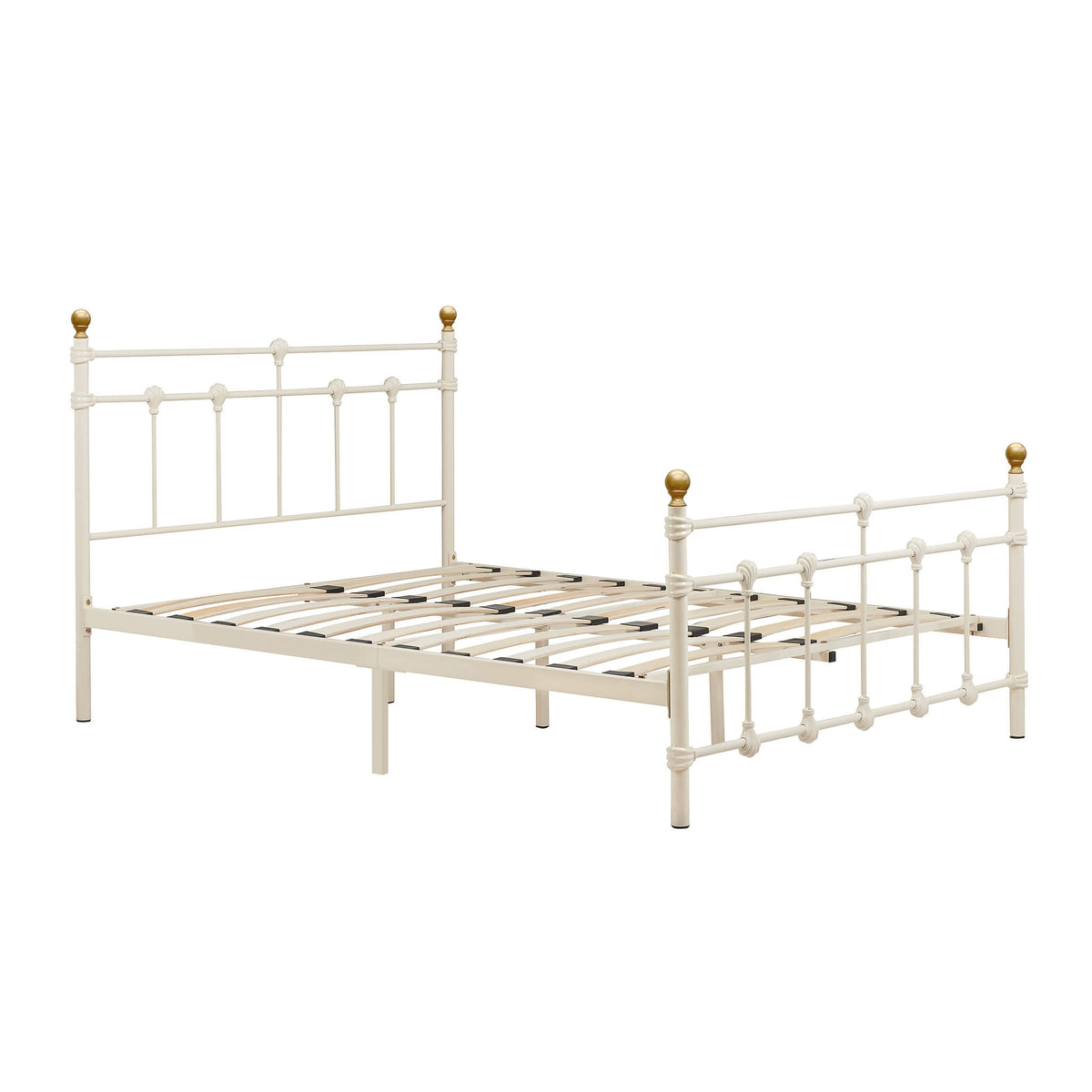 Atlas Cream Metal Bed Frame