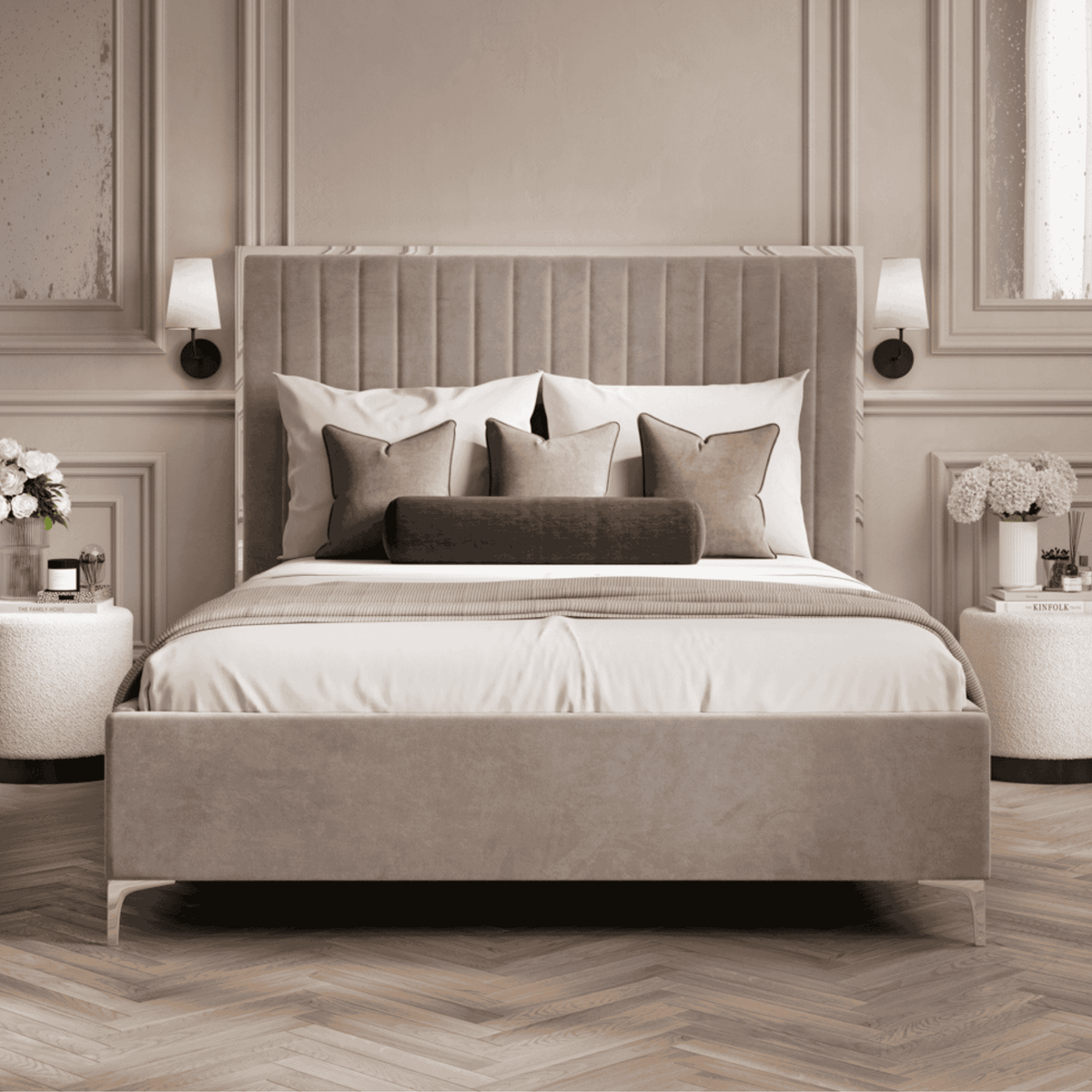 Berkeley Mink Grey Bed Frame