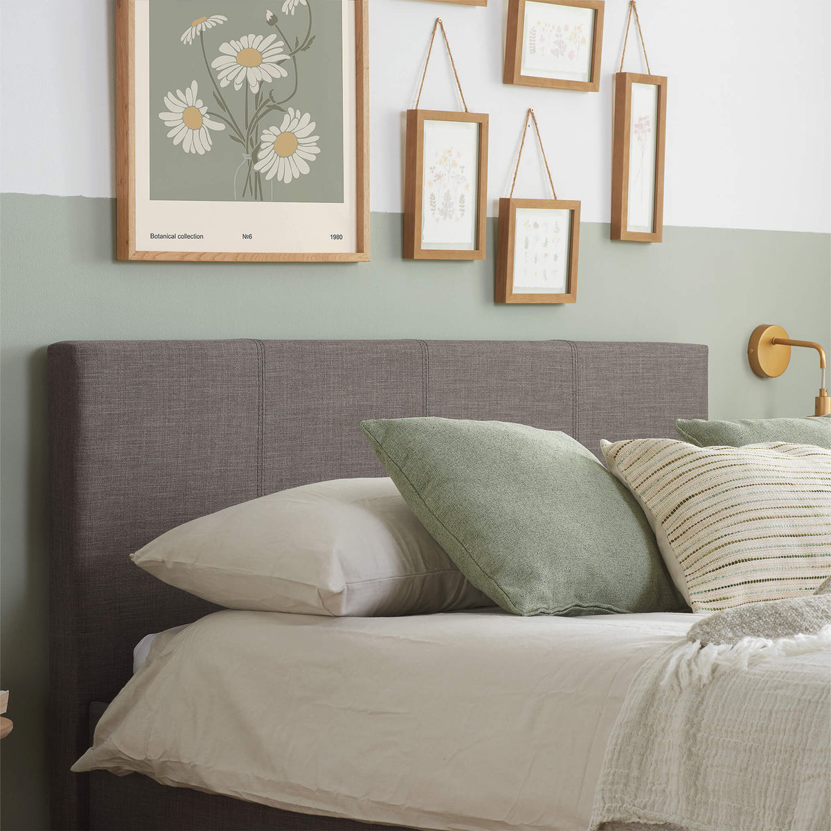 Berlin Grey Fabric Bed Frame
