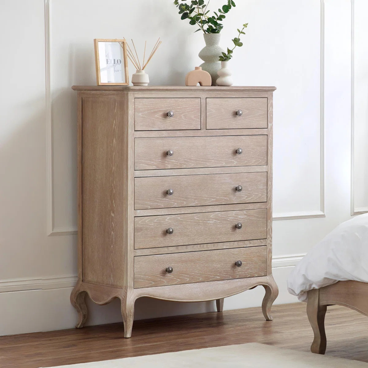Camille Limed Oak 4+ 2 Drawer Chest