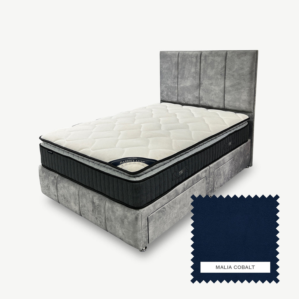 classic divan bed malia cobalt