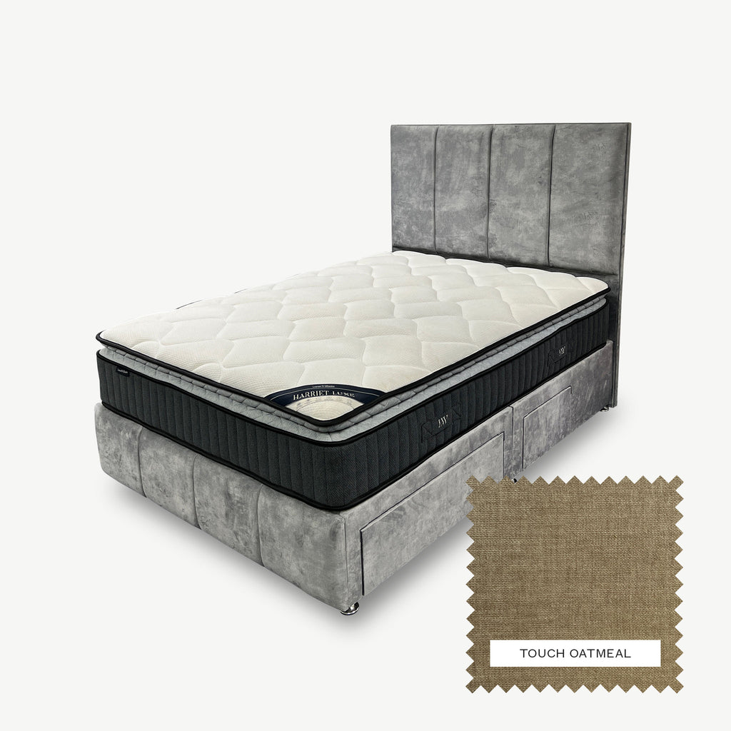 classic divan bed touch oatmeal