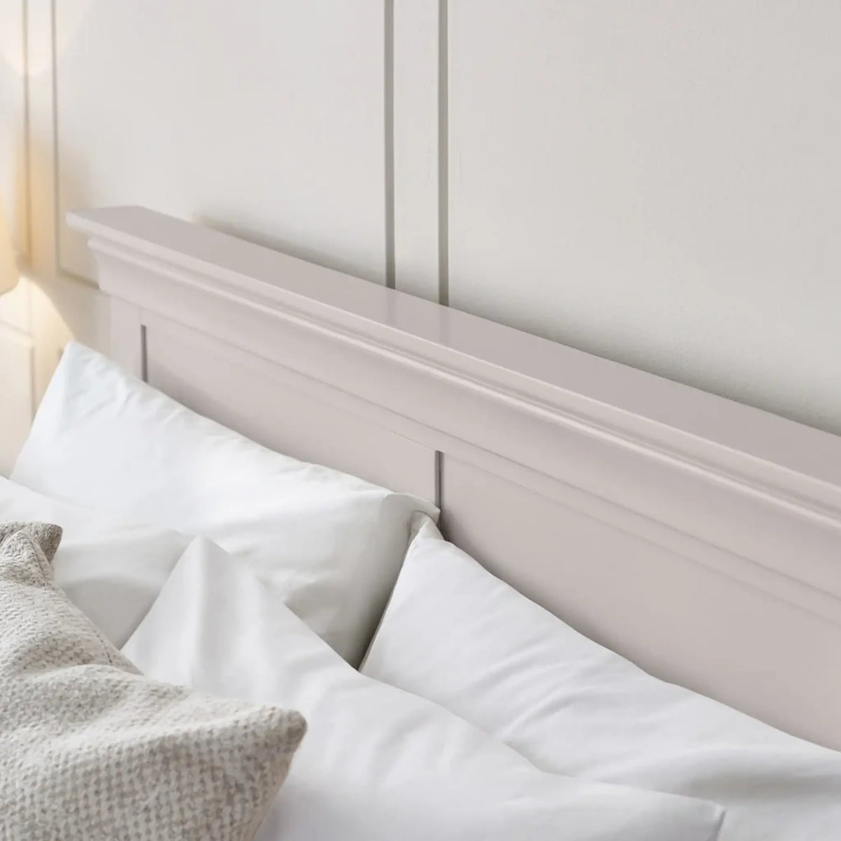 Clermont Grey Wooden Bed