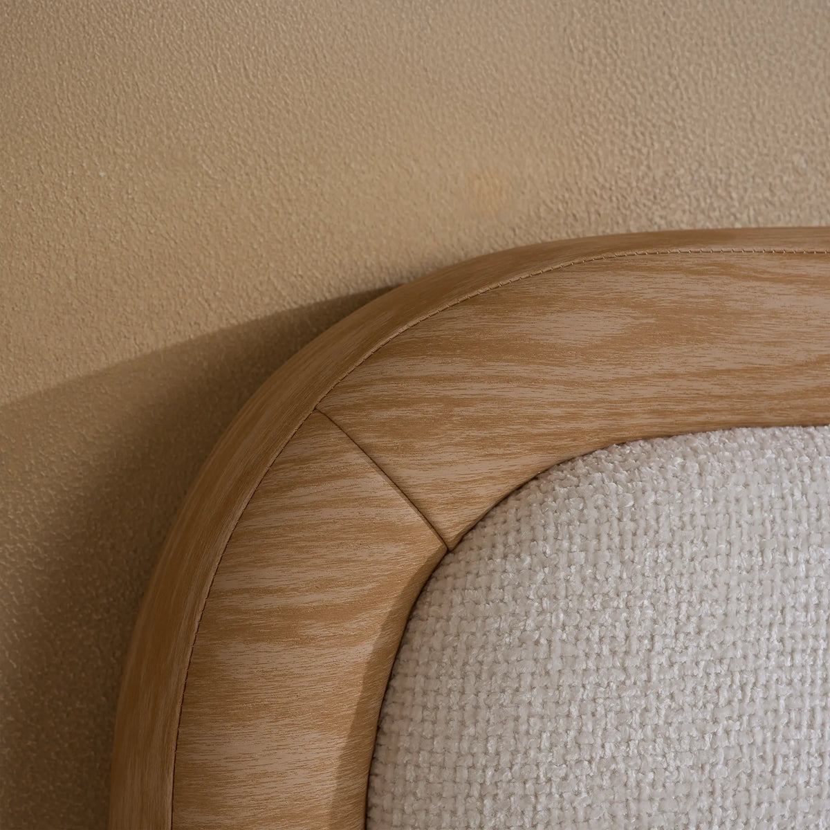 Girona White Upholstered Bed