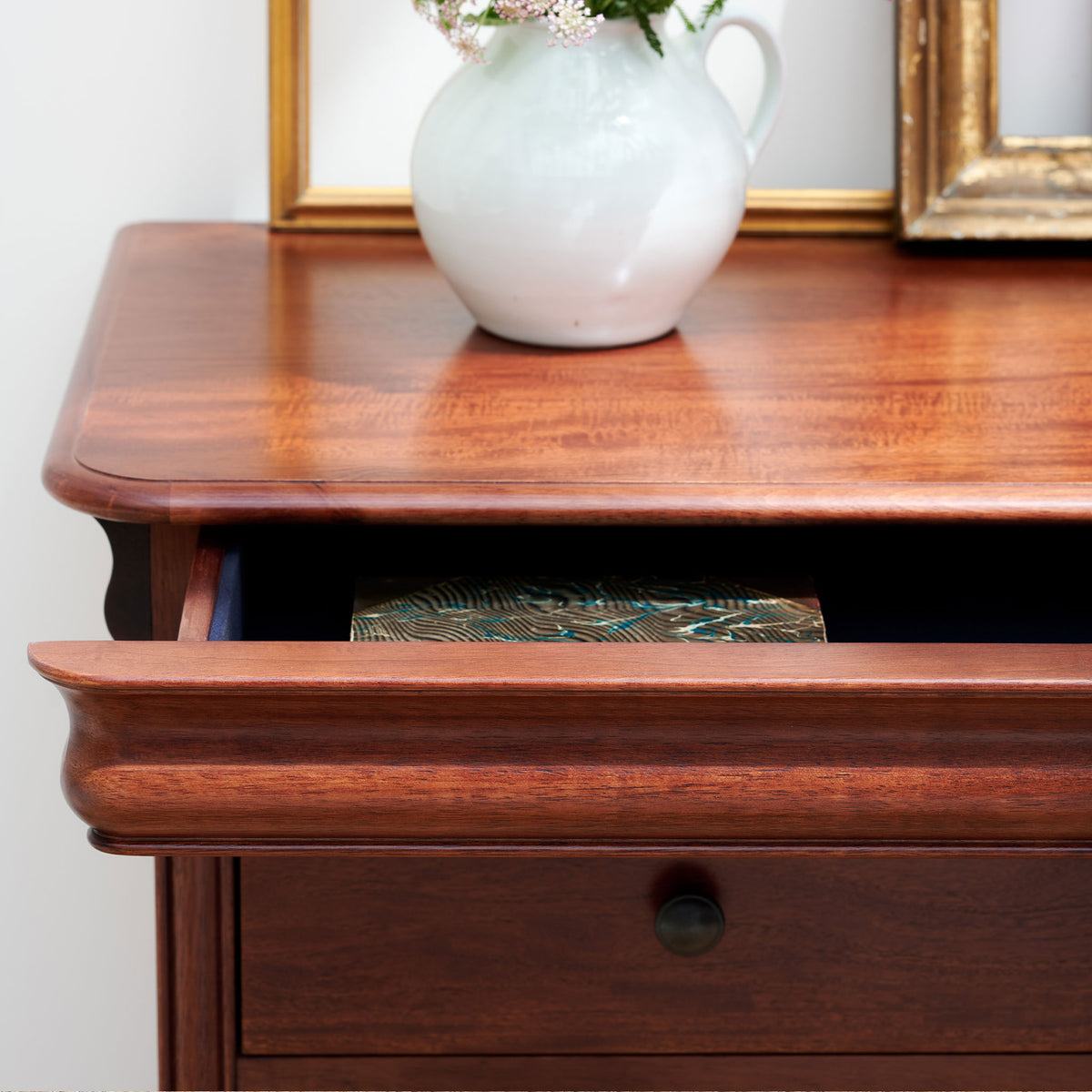 Antoinette Wide 3 Drawer Chest Drawer open