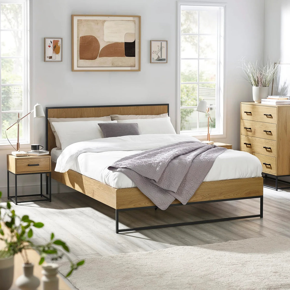 Harlow Wooden Bed
