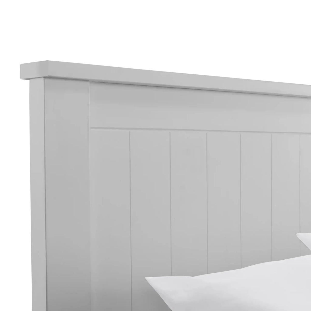 Maine Grey Wooden Ottoman Bed