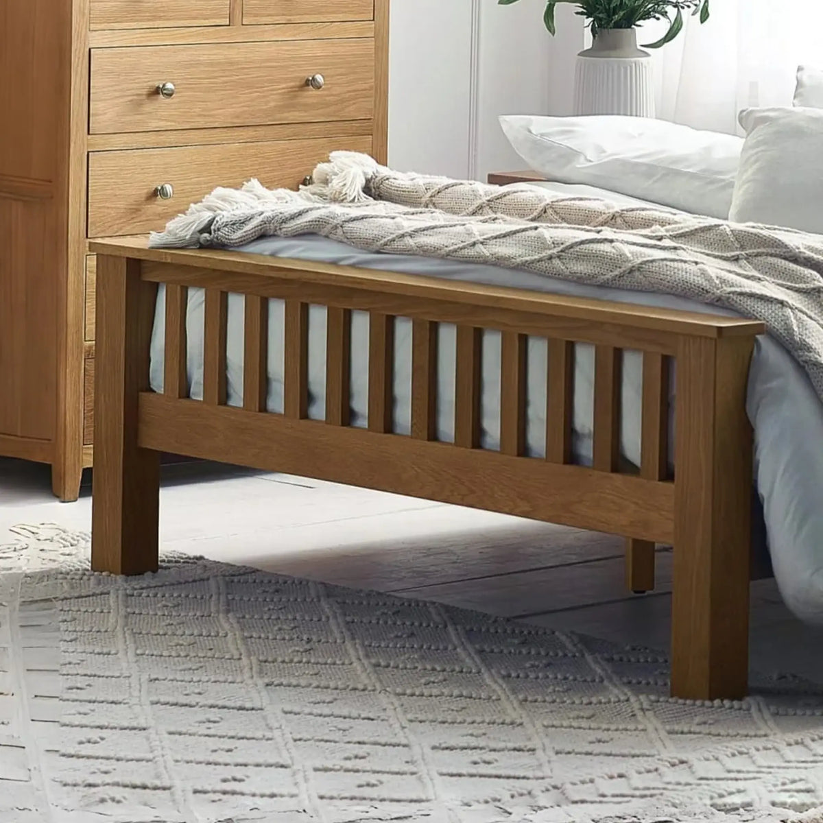 Mallory Oak High Footend Bed