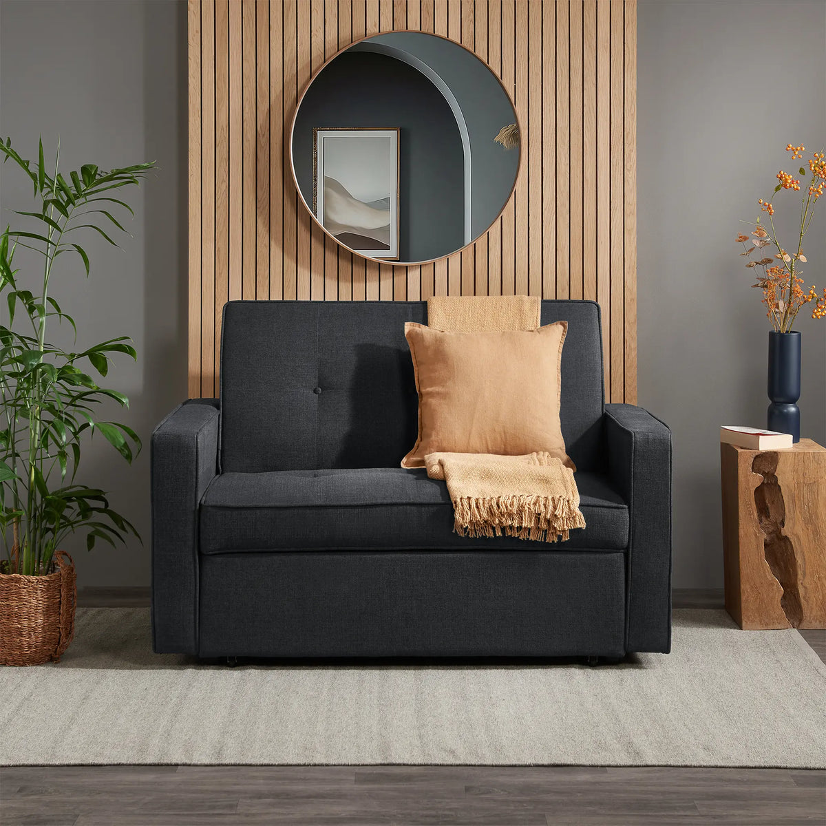 Otto Grey Upholstered Sofa Bed