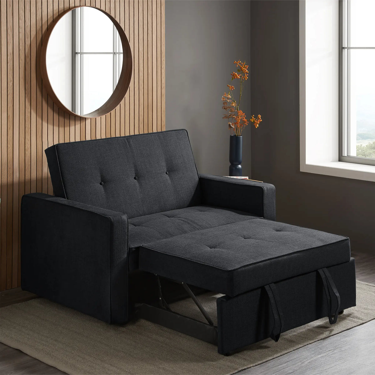 Otto Grey Upholstered Sofa Bed