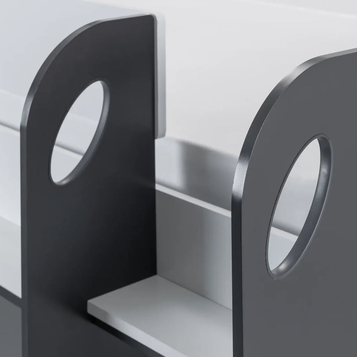 Saturn Dark Grey Mid Sleeper Bed