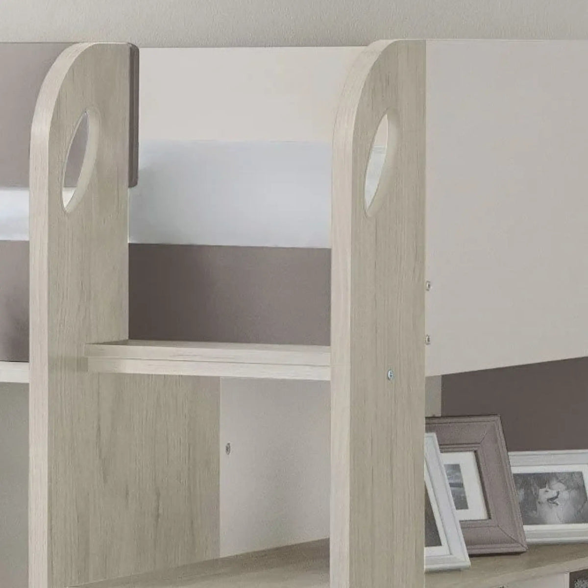 Saturn Light Brown Mid Sleeper Bed