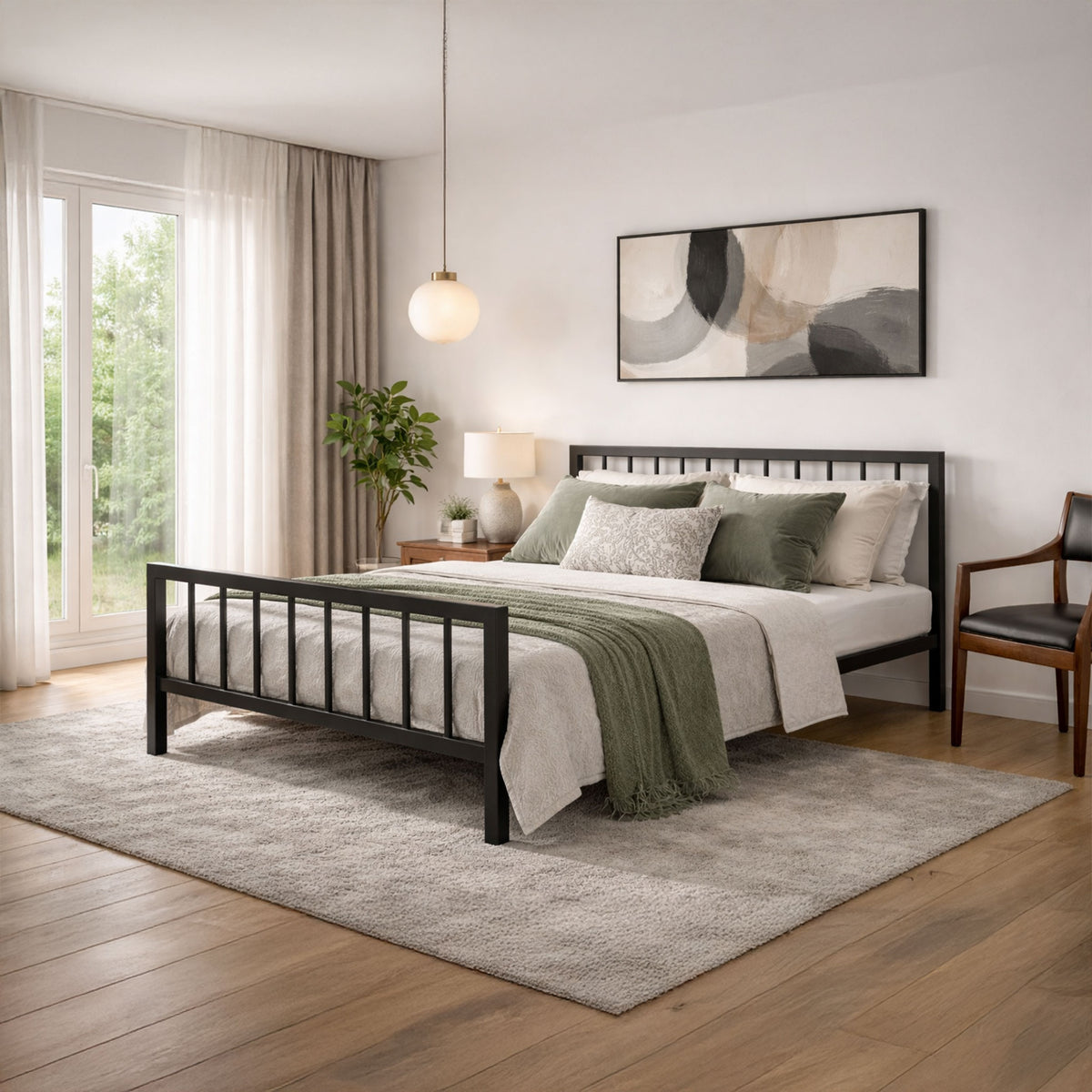 Sofia Black Metal Bed Frame