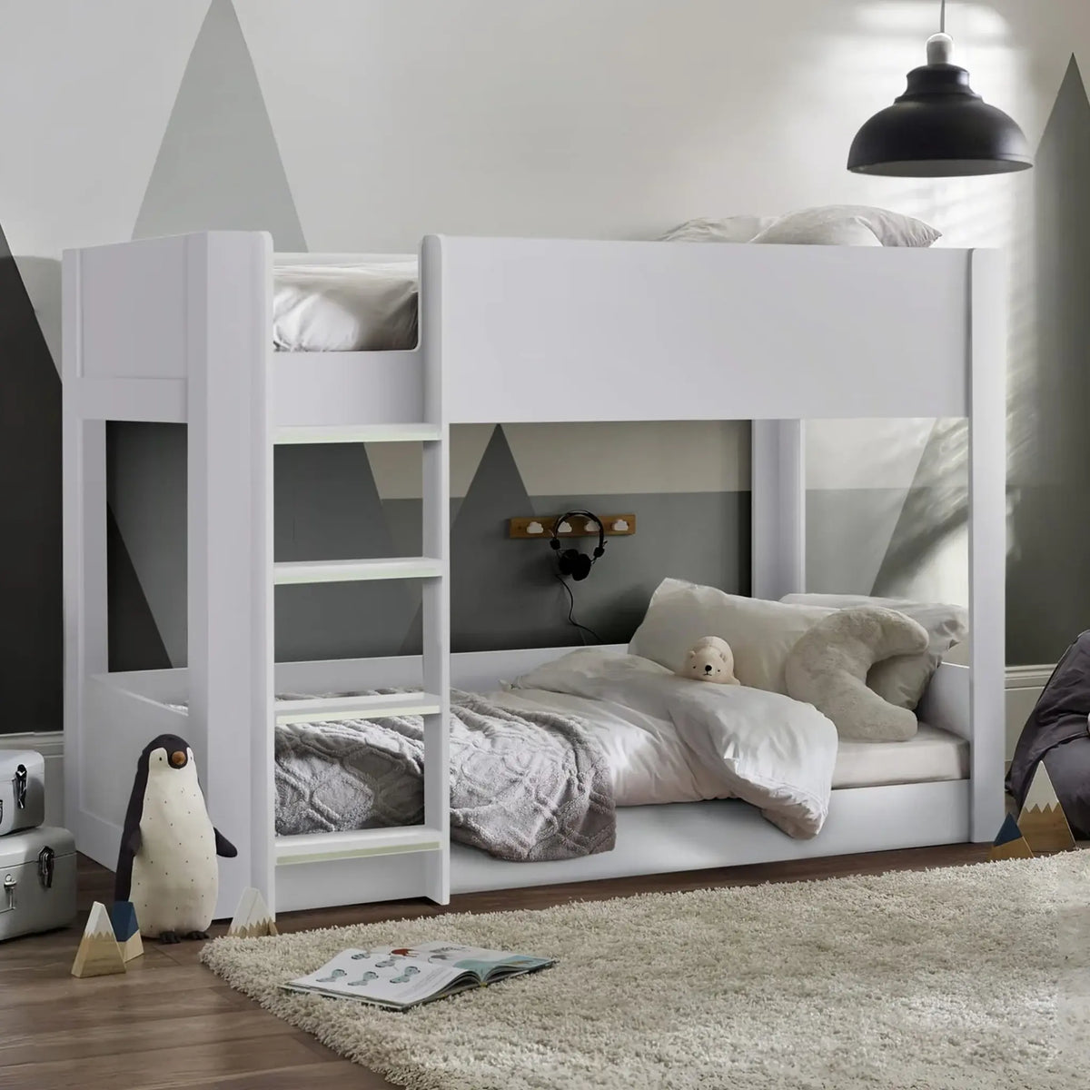 Solomon White Wooden Bunk Bed