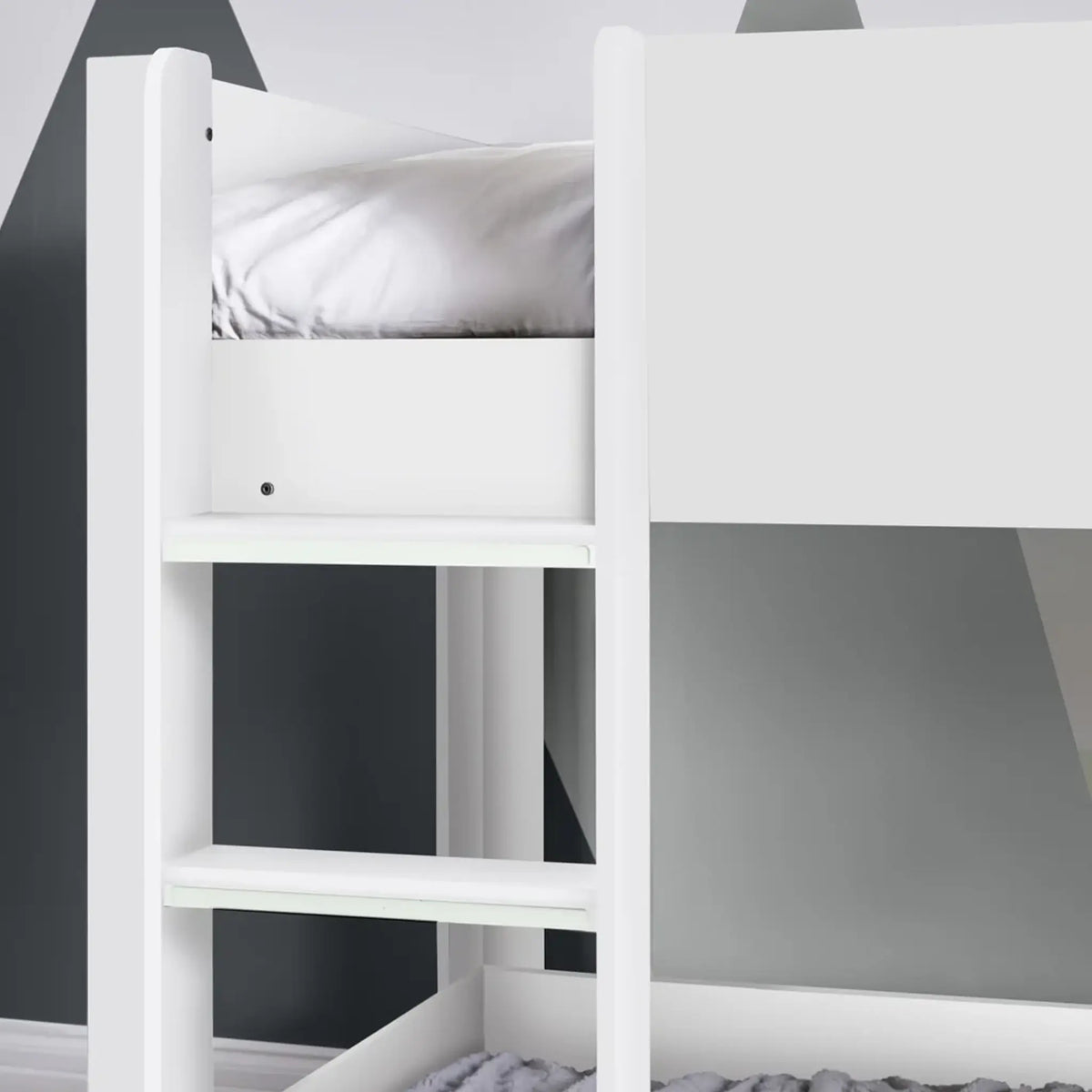 Solomon White Wooden Bunk Bed