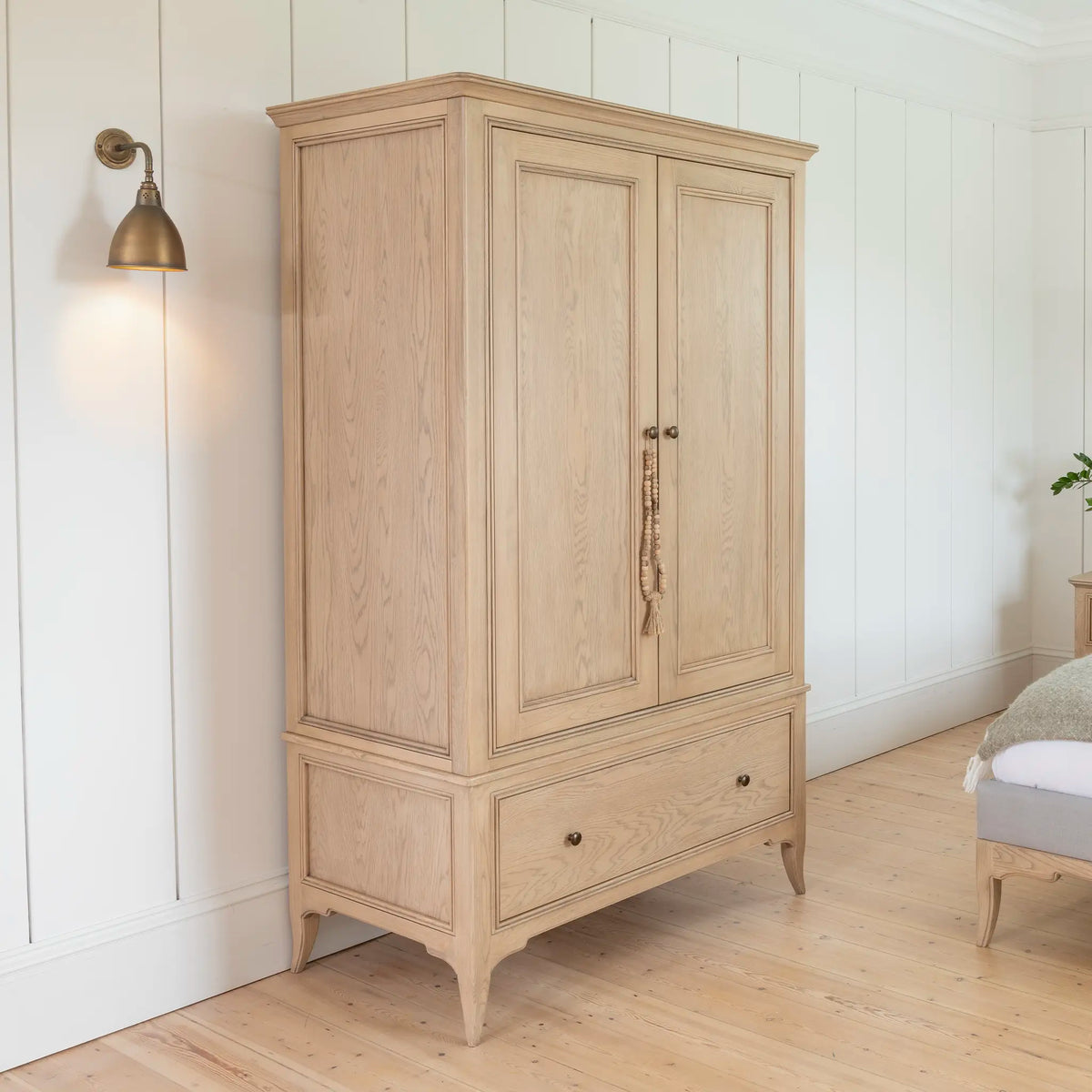 Toulon Oak 2-Door Combination Wardrobe