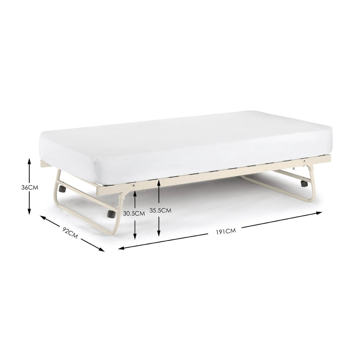 Versailles Cream Underbed Trundle