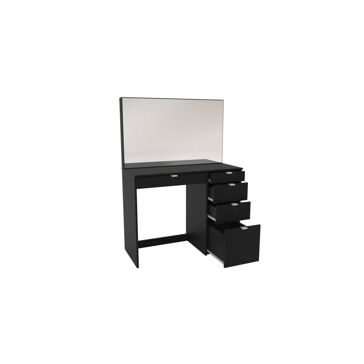 Ava 5 Drawer Dressing Table Black
