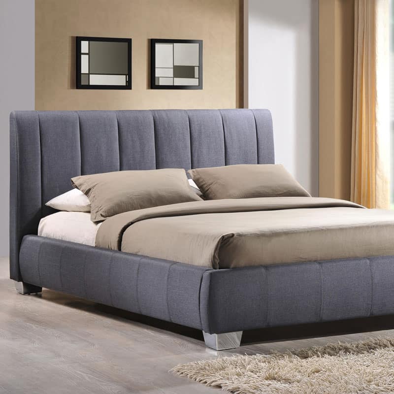 Cayenne Grey Fabric Bed Frame