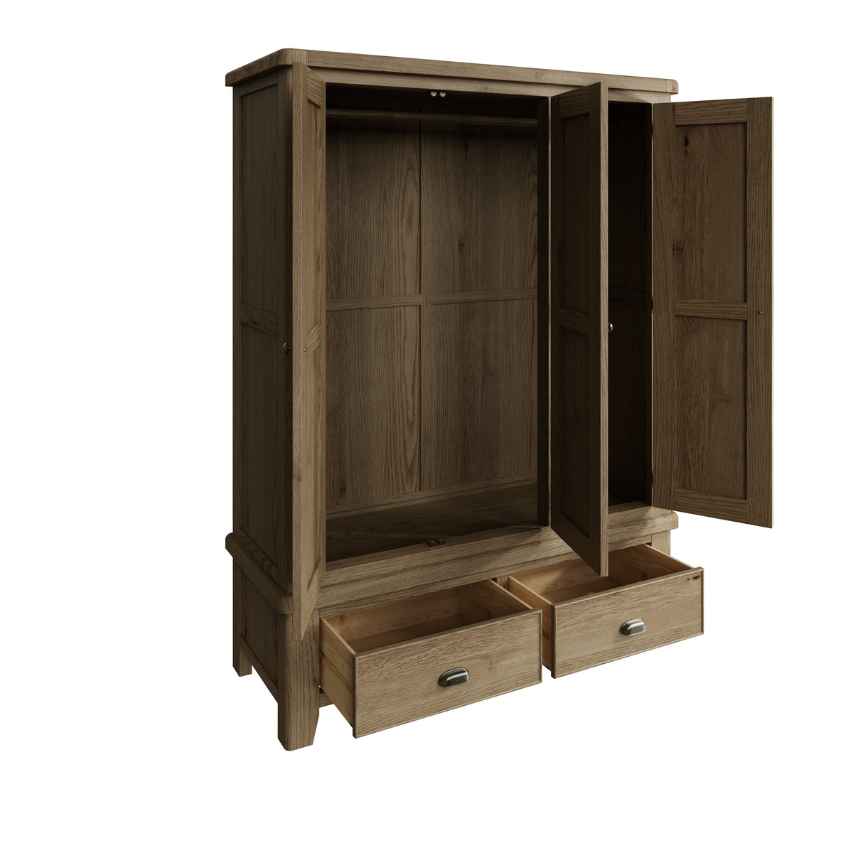 Hatton Oak 3 Door Wardrobe