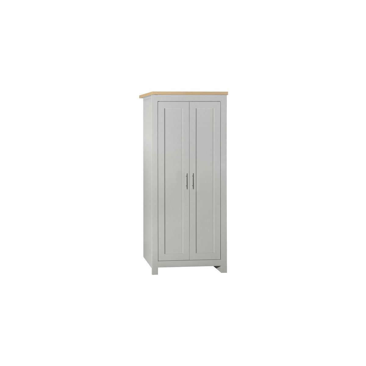 Highgate Grey & Oak 2 Door Wardrobe