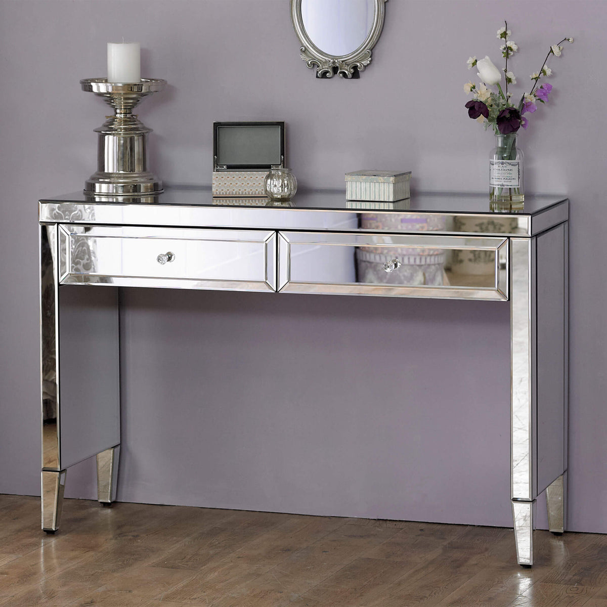 Valencia Mirrored 2 Drawer Sideboard