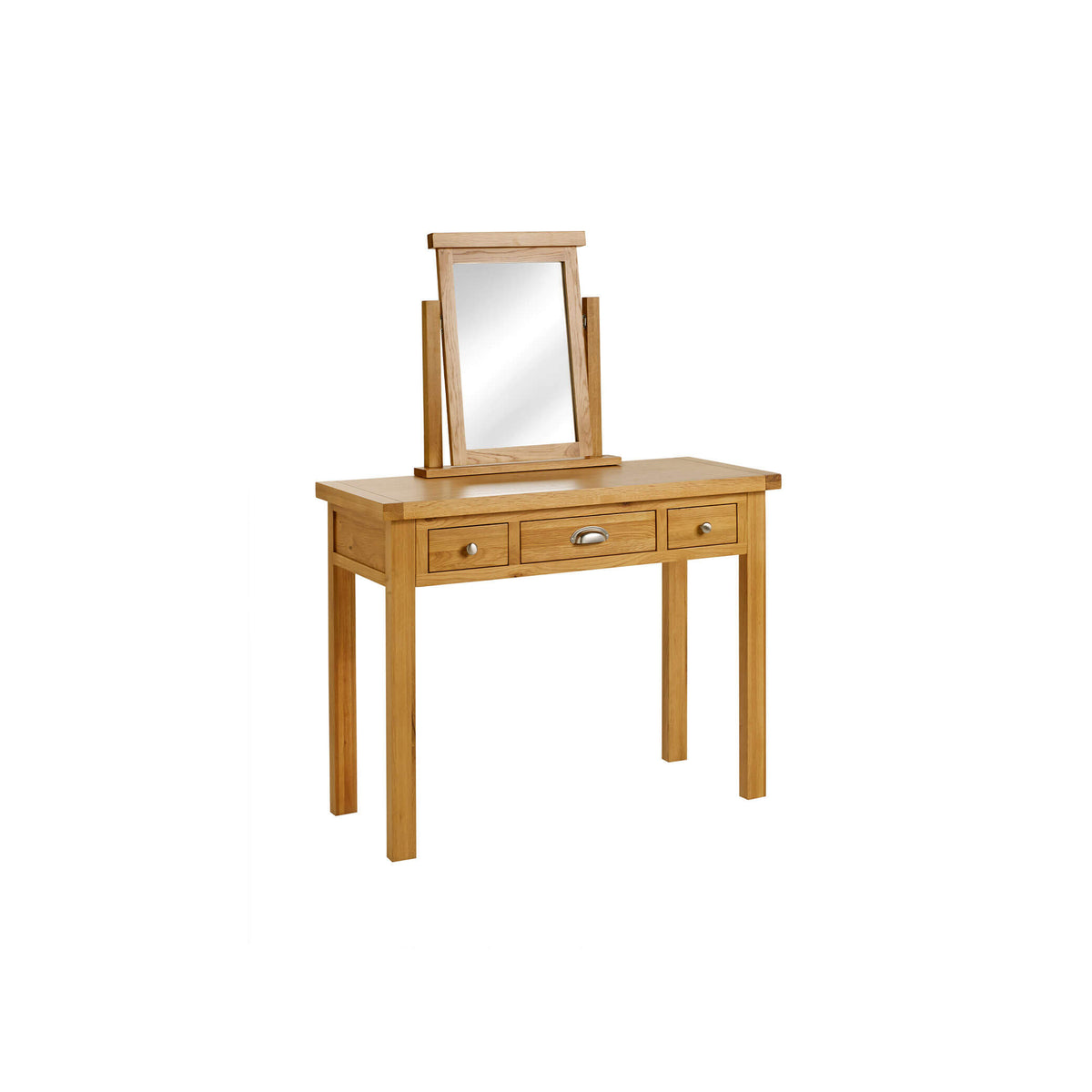 Woburn Oak 3 Drawer Dressing Table Side