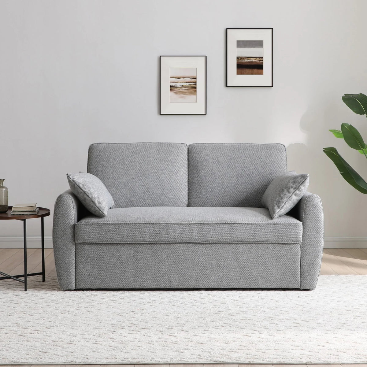 Clarke Grey Sofa Bed – front view