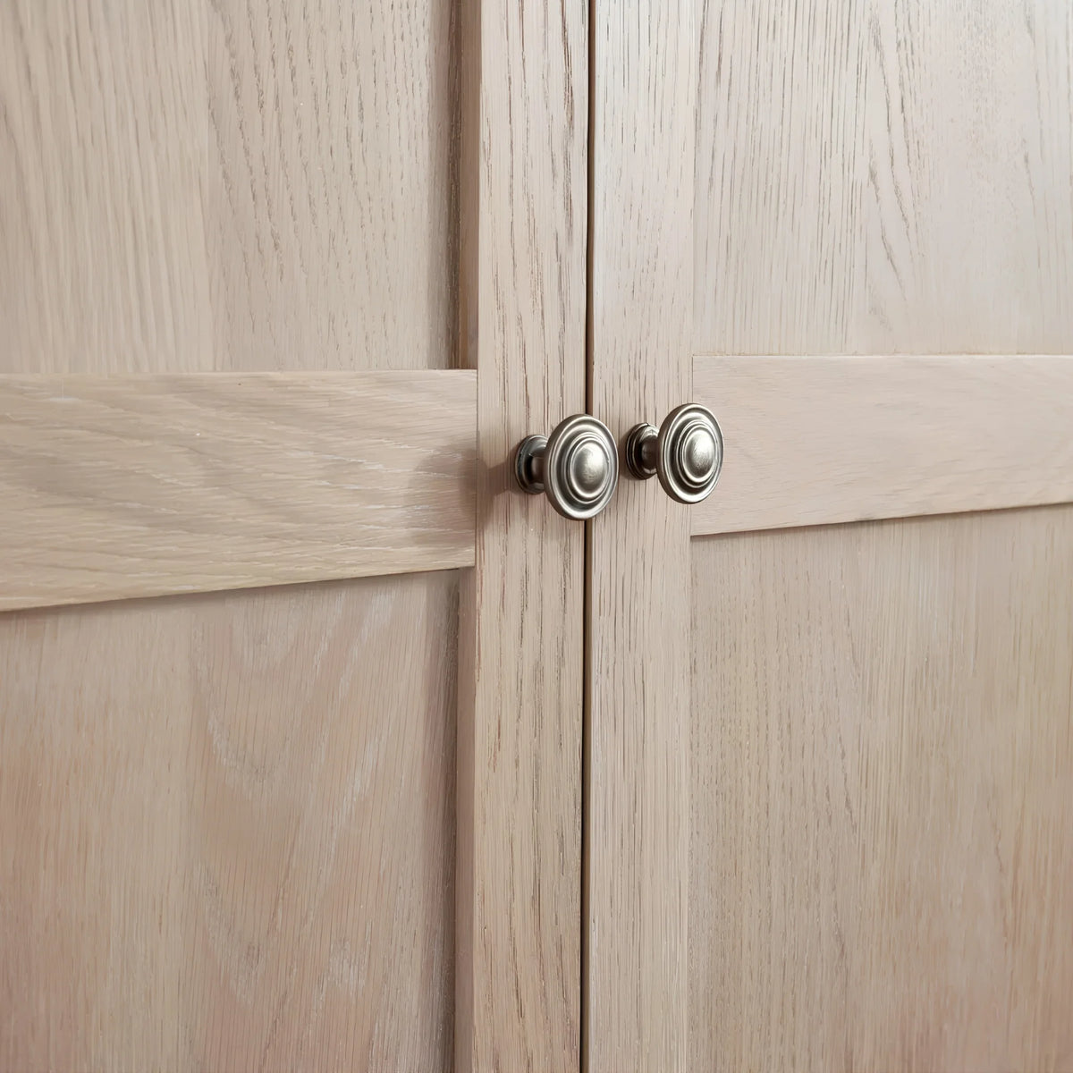 Camille Limed Oak Combination Wardrobe – handle detail