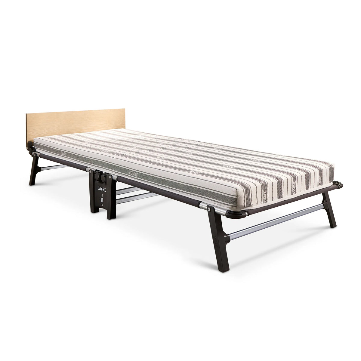 Quick Folding Bed with Comfort Mattress – studio shot, front three-quarter view