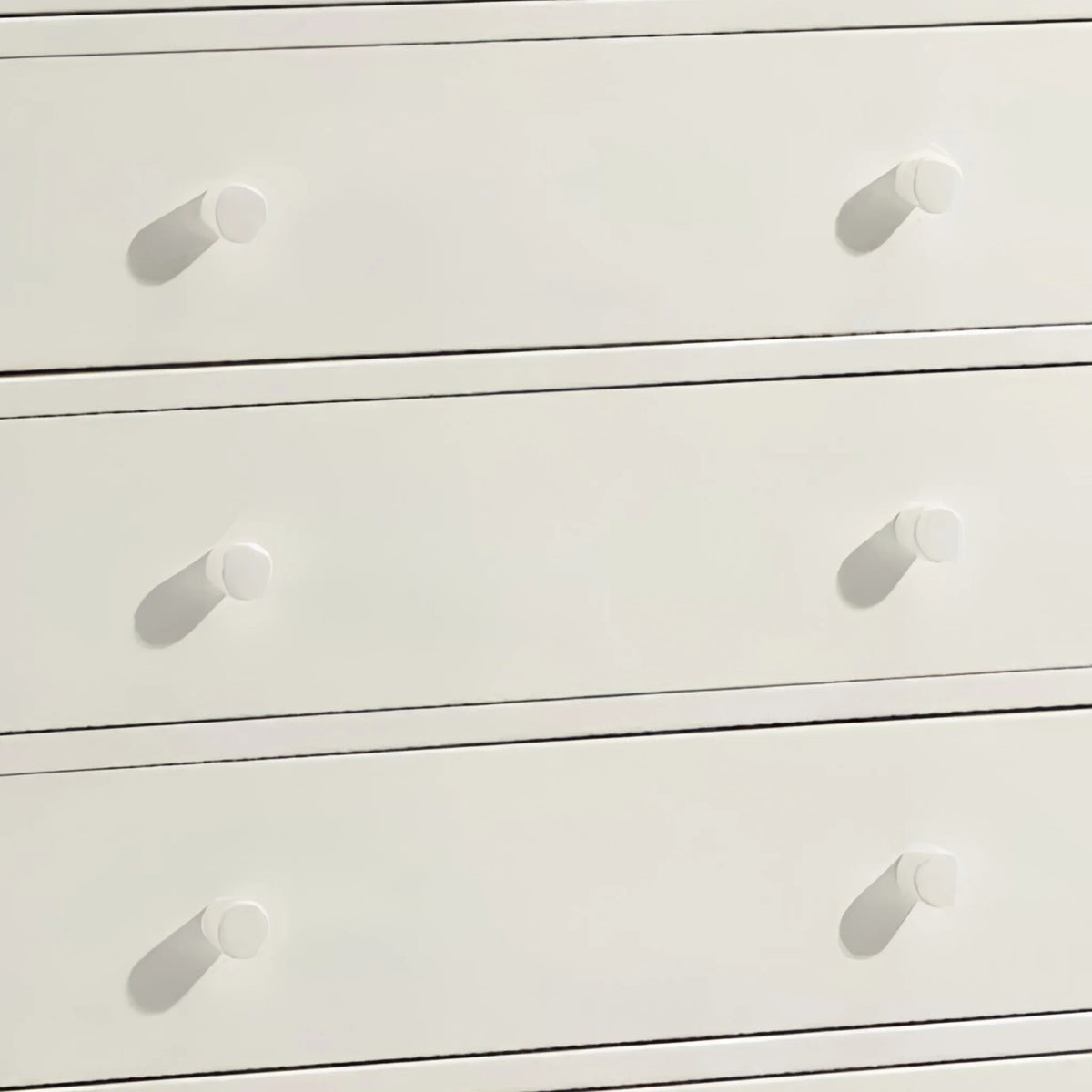 Cameo White 6-Drawer Chest – drawer detail close-up