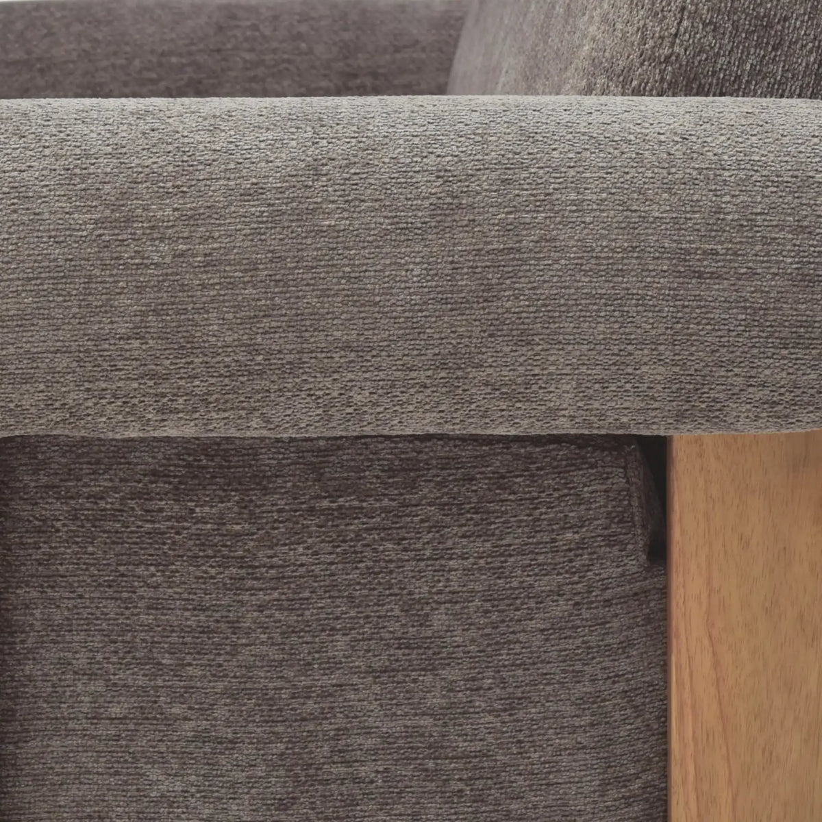 Mila Brown Chenille Sofa Bed – close-up of textured chenille fabric