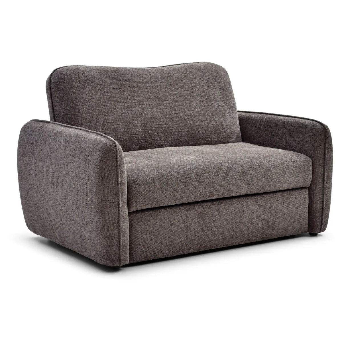 Millie Brown Sofa Bed – studio isolated view, compact versatile furniture piece