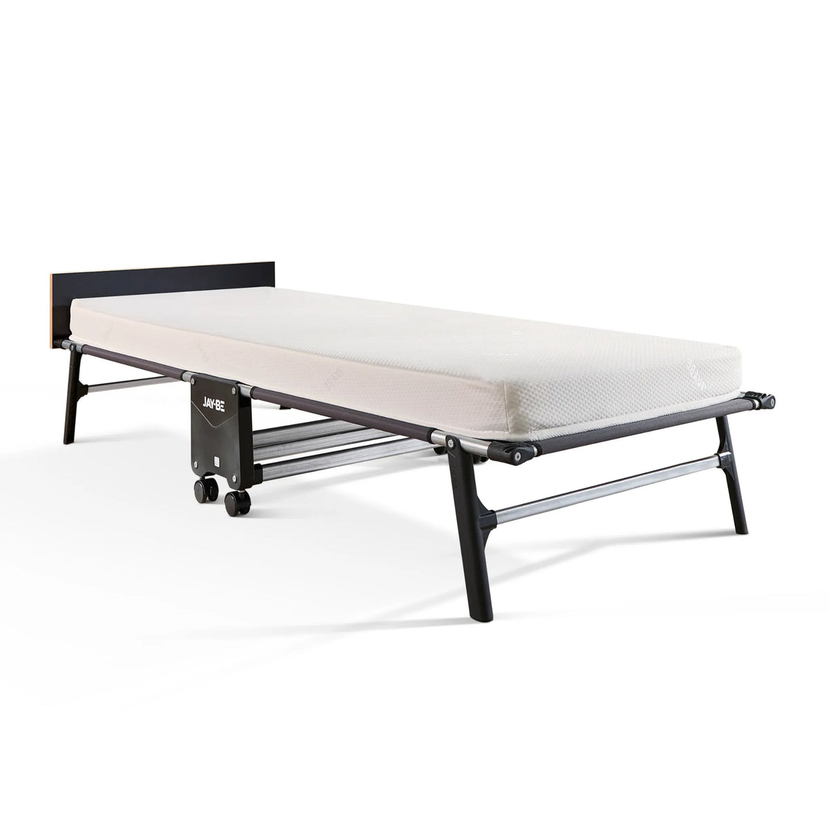 Rollaway Folding Bed with Memory Mattress – studio shot, front three-quarter view
