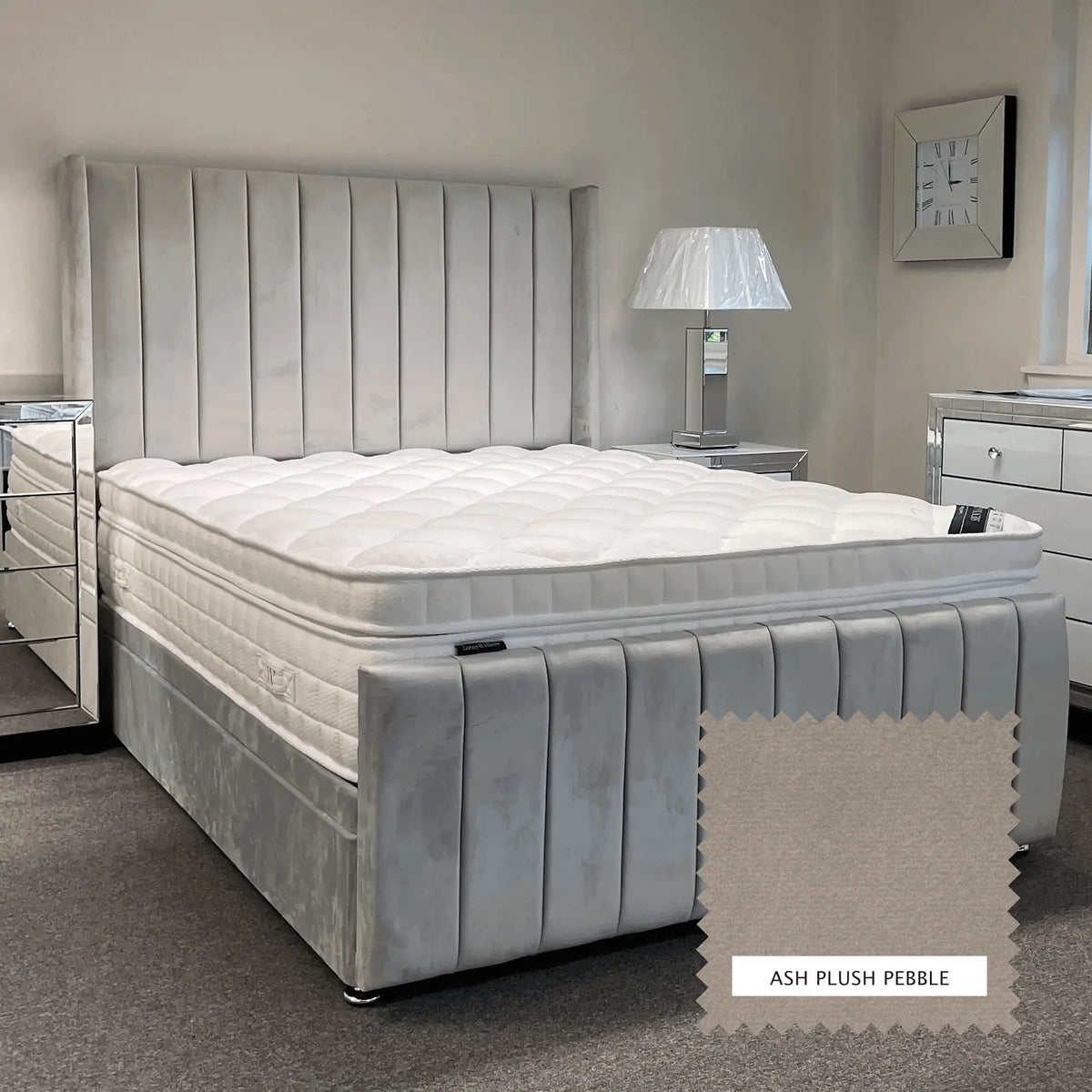 ash Plush Pebble Bed