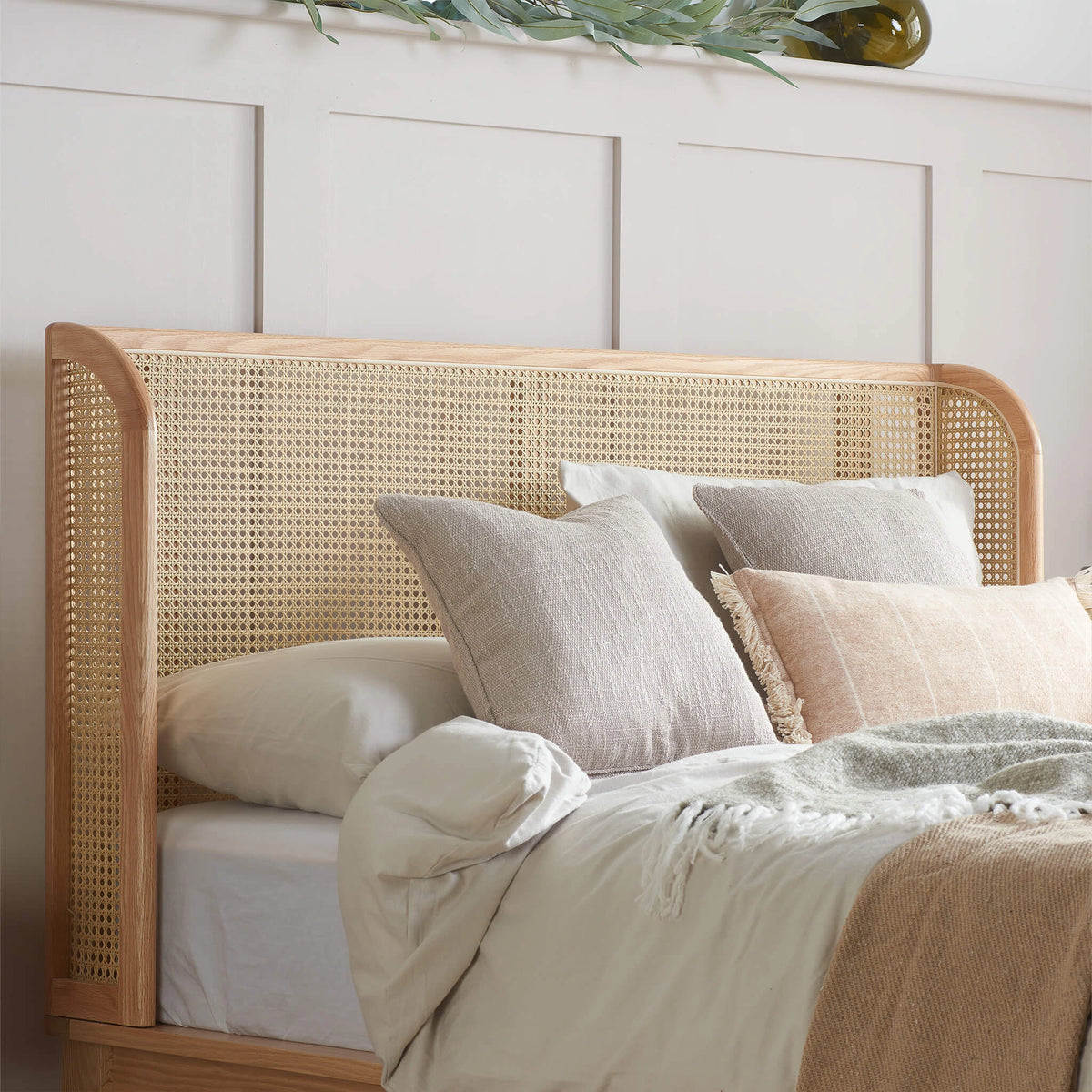 Astrid Rattan Wooden Bed