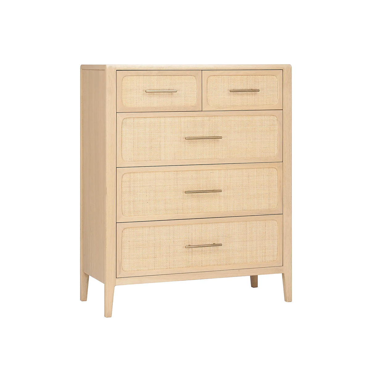 Casera Oak 5 Drawer Chest
