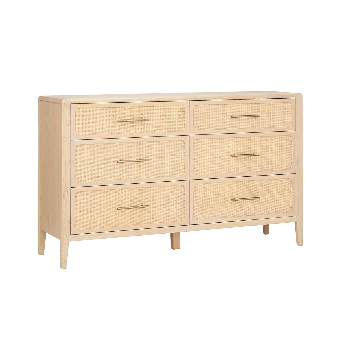 Casera Oak 6 Drawer Chest