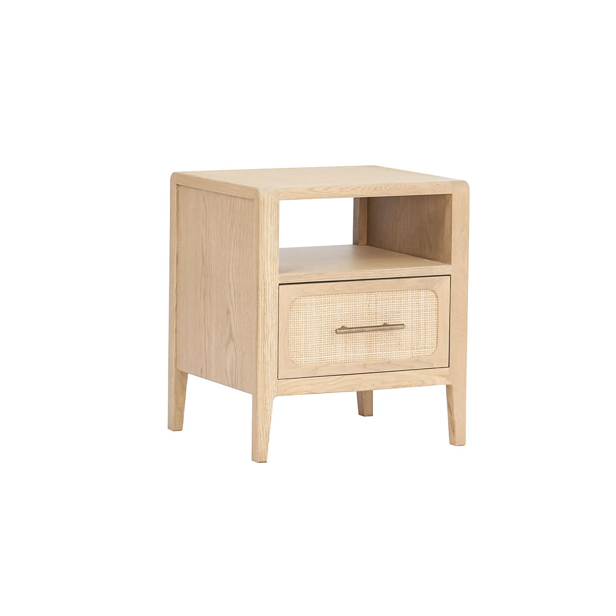 Casera Oak 1 Drawer Bedside Table