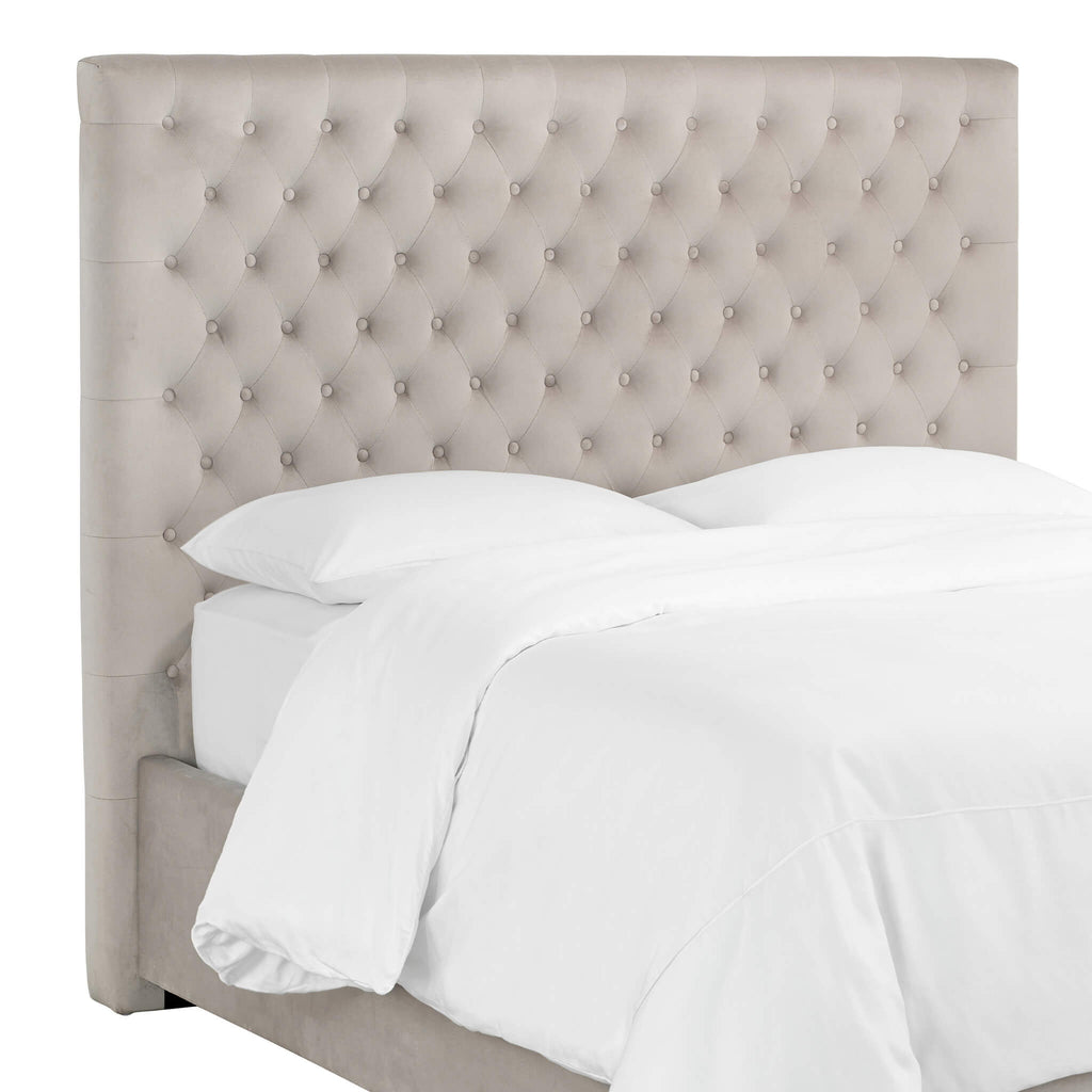 Cavendish Upholstered Bed Frame Grey Headboard