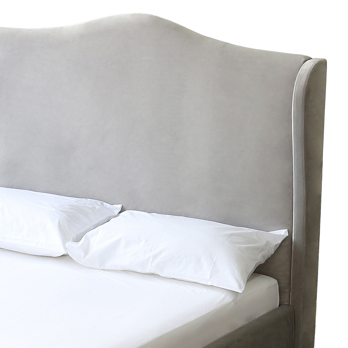 chateaux bed headboard silver