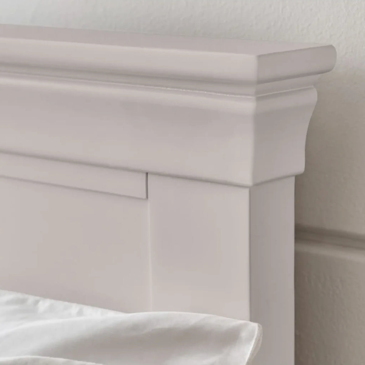 Clermont Grey Wooden Bed